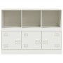 Weißes Sideboard aus Stahl, 99 x 39 x 73 cm von vidaXL, Sideboards - Ref: Foro24-841792, Preis: 142,38 €, Rabatt: %