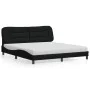 Bed with black fabric mattress 180x200 cm by vidaXL, Beds and slatted bases - Ref: Foro24-3208550, Price: 449,83 €, Discount: %