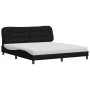 Bed with black fabric mattress 180x200 cm by vidaXL, Beds and slatted bases - Ref: Foro24-3208550, Price: 449,83 €, Discount: %