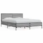 Sonoma gray metal engineered wood bed frame 140x200 cm by vidaXL, Beds and slatted bases - Ref: Foro24-3280000, Price: 154,54...