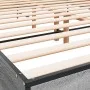 Sonoma gray metal engineered wood bed frame 140x200 cm by vidaXL, Beds and slatted bases - Ref: Foro24-3280000, Price: 154,54...