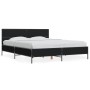 Engineered wood and black metal bed frame 150x200cm by vidaXL, Beds and slatted bases - Ref: Foro24-3280002, Price: 159,16 €,...