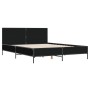 Engineered wood and black metal bed frame 150x200cm by vidaXL, Beds and slatted bases - Ref: Foro24-3280002, Price: 159,16 €,...