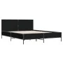 Estructura de cama madera de ingeniería y metal negro 150x200cm de vidaXL, Camas y somieres - Ref: Foro24-3280002, Precio: 15...