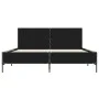 Estructura de cama madera de ingeniería y metal negro 150x200cm de vidaXL, Camas y somieres - Ref: Foro24-3280002, Precio: 15...