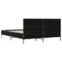 Estructura de cama madera de ingeniería y metal negro 150x200cm de vidaXL, Camas y somieres - Ref: Foro24-3280002, Precio: 15...