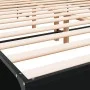 Estructura de cama madera de ingeniería y metal negro 150x200cm de vidaXL, Camas y somieres - Ref: Foro24-3280002, Precio: 15...