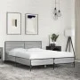 Sonoma gray metal engineered wood bed frame 140x190 cm by vidaXL, Beds and slatted bases - Ref: Foro24-3280035, Price: 152,40...
