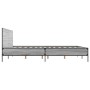Sonoma-graues Metall-Holzwerkstoff-Bettgestell, 140 x 190 cm von vidaXL, Betten und Lattenroste - Ref: Foro24-3280035, Preis:...