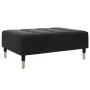 Reposapiés de terciopelo negro 77x55x31 cm de vidaXL, Otomanas - Ref: Foro24-4007396, Precio: 73,89 €, Descuento: %