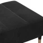 Reposapiés de terciopelo negro 77x55x31 cm de vidaXL, Otomanas - Ref: Foro24-4007396, Precio: 73,89 €, Descuento: %