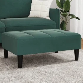 Fußhocker aus dunkelgrünem Samt, 77 x 55 x 31 cm von vidaXL, Osmanen - Ref: Foro24-4007368, Preis: 69,74 €, Rabatt: %