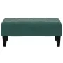 Fußhocker aus dunkelgrünem Samt, 77 x 55 x 31 cm von vidaXL, Osmanen - Ref: Foro24-4007368, Preis: 69,74 €, Rabatt: %