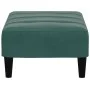 Fußhocker aus dunkelgrünem Samt, 77 x 55 x 31 cm von vidaXL, Osmanen - Ref: Foro24-4007368, Preis: 69,74 €, Rabatt: %