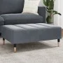 Dunkelgrauer Samt-Fußhocker 77x55x31 cm von vidaXL, Osmanen - Ref: Foro24-4007394, Preis: 78,90 €, Rabatt: %
