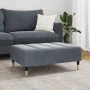 Dunkelgrauer Samt-Fußhocker 77x55x31 cm von vidaXL, Osmanen - Ref: Foro24-4007394, Preis: 78,90 €, Rabatt: %