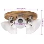 White ceiling lamp 25 W E27 50x50x25 cm by vidaXL, Lamps - Ref: Foro24-371832, Price: 134,12 €, Discount: %