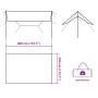 Gray and orange waterproof camping tarp 400x294 cm by vidaXL, tents - Ref: Foro24-94666, Price: 45,01 €, Discount: %