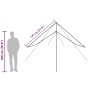 Gray and orange waterproof camping tarp 400x294 cm by vidaXL, tents - Ref: Foro24-94666, Price: 45,01 €, Discount: %