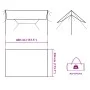 Lona de camping impermeable verde 400x294 cm de vidaXL, Tiendas de campaña - Ref: Foro24-94664, Precio: 44,20 €, Descuento: %