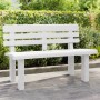 Weiße Gartenbank aus Polypropylen, 110 x 52 x 71 cm von vidaXL, Gartenbänke - Ref: Foro24-4009379, Preis: 138,34 €, Rabatt: %