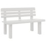 Weiße Gartenbank aus Polypropylen, 110 x 52 x 71 cm von vidaXL, Gartenbänke - Ref: Foro24-4009379, Preis: 138,34 €, Rabatt: %