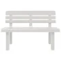 Banco de jardín polipropileno blanco 110x52x71 cm de vidaXL, Bancos de jardín - Ref: Foro24-4009379, Precio: 134,19 €, Descue...
