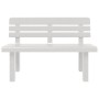 Weiße Gartenbank aus Polypropylen, 110 x 52 x 71 cm von vidaXL, Gartenbänke - Ref: Foro24-4009379, Preis: 138,34 €, Rabatt: %