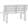 Banco de jardín polipropileno blanco 110x52x71 cm de vidaXL, Bancos de jardín - Ref: Foro24-4009379, Precio: 134,19 €, Descue...