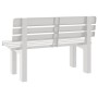 Weiße Gartenbank aus Polypropylen, 110 x 52 x 71 cm von vidaXL, Gartenbänke - Ref: Foro24-4009379, Preis: 138,34 €, Rabatt: %