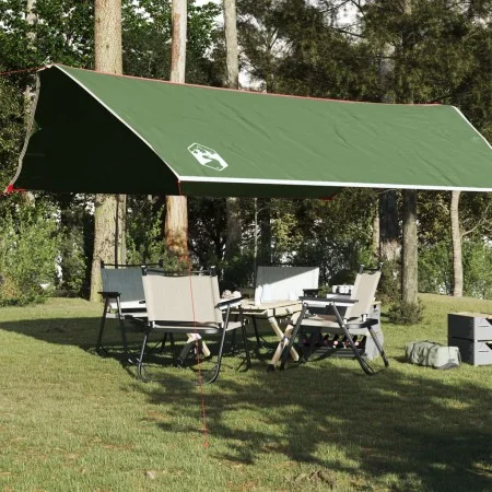 Lona de camping impermeable verde 500x294 cm de vidaXL, Tiendas de campaña - Ref: Foro24-94670, Precio: 51,12 €, Descuento: %