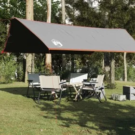 Graue und orangefarbene wasserdichte Campingplane 500 x 294 cm von vidaXL, Zelte - Ref: Foro24-94672, Preis: 53,05 €, Rabatt: %