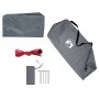 Lona de camping impermeable gris y naranja 500x294 cm de vidaXL, Tiendas de campaña - Ref: Foro24-94672, Precio: 51,10 €, Des...