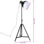 Black floor lamp 25 W E27 61x61x90/150 cm by vidaXL, Lamps - Ref: Foro24-371864, Price: 82,33 €, Discount: %