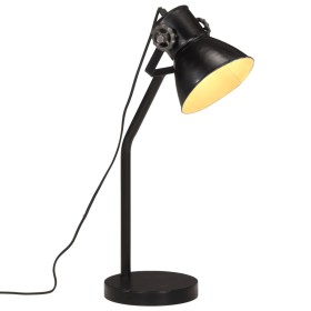 Lámpara de escritorio negra 25 W E27 17x17x60 cm