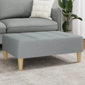 Hellgrauer Fußhocker aus Stoff, 77 x 55 x 31 cm von vidaXL, Osmanen - Ref: Foro24-4007389, Preis: 71,81 €, Rabatt: %