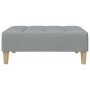 Hellgrauer Fußhocker aus Stoff, 77 x 55 x 31 cm von vidaXL, Osmanen - Ref: Foro24-4007389, Preis: 72,37 €, Rabatt: %