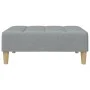 Light gray fabric footstool 77x55x31 cm by vidaXL, Ottomans - Ref: Foro24-4007389, Price: 71,33 €, Discount: %