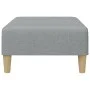 Light gray fabric footstool 77x55x31 cm by vidaXL, Ottomans - Ref: Foro24-4007389, Price: 71,33 €, Discount: %