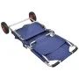 Portable and foldable blue beach cart with wheels by vidaXL, Cars and islands - Ref: Foro24-90446, Price: 79,18 €, Discount: %