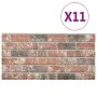 3D wall panel brick design 11 pcs EPS dark brown gray by vidaXL, Wall covering - Ref: Foro24-147196, Price: 166,69 €, Discoun...