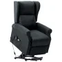 Massagesessel mit Hebesystem aus dunkelgrauem Stoff von vidaXL, Elektrische Massagesessel - Ref: Foro24-289741, Preis: 348,60...