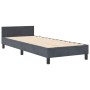 Estructura de cama Gris oscuro 80 x 200 cm Terciopelo