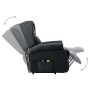 Sillón de masaje con sistema de elevación tela gris oscuro de vidaXL, Sillones de masaje eléctricos - Ref: Foro24-289741, Pre...