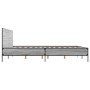 Estructura cama madera ingeniería metal gris Sonoma 120x200 cm de vidaXL, Camas y somieres - Ref: Foro24-3279995, Precio: 148...
