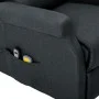 Massagesessel mit Hebesystem aus dunkelgrauem Stoff von vidaXL, Elektrische Massagesessel - Ref: Foro24-289741, Preis: 348,60...