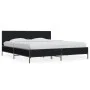 Engineered wood and black metal bed frame 200x200cm by vidaXL, Beds and slatted bases - Ref: Foro24-3280017, Price: 171,23 €,...