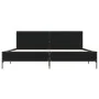 Estructura de cama madera de ingeniería y metal negro 200x200cm de vidaXL, Camas y somieres - Ref: Foro24-3280017, Precio: 17...