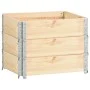 Pallet box collars 3 pcs solid pine wood 60x80 cm by vidaXL, Loading platforms and pallets - Ref: Foro24-310049, Price: 126,7...