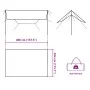 Lona de camping impermeable azul 400x294 cm de vidaXL, Tiendas de campaña - Ref: Foro24-94665, Precio: 44,20 €, Descuento: %